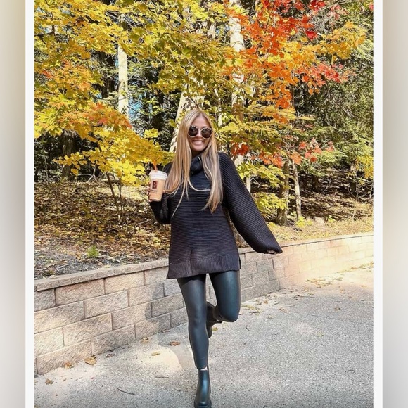 Retro gong women’s faux leather leggings stretch high waisted pleather pants. - Picture 7 of 7